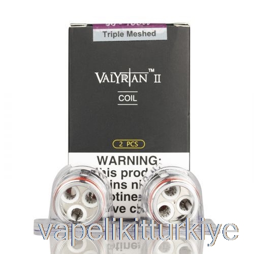 Vape Elektronik Sigara Uwell Valyrian Ii 2 Yedek Bobinler 0.16ohm Un2-3 üçlü örgü Bobinler
